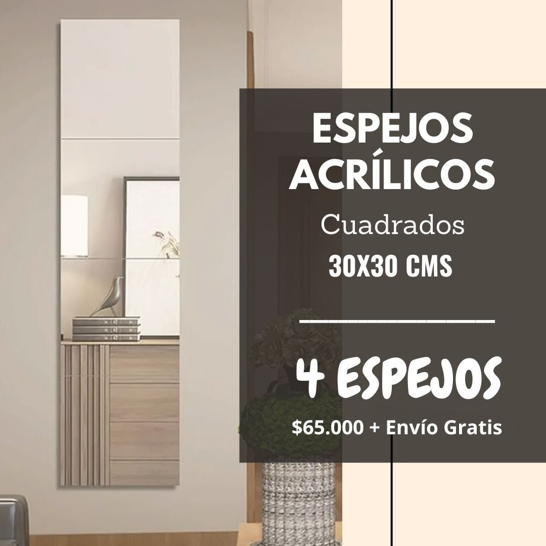 Espejos Cuadrados Set x 4 - Ever Home Colombia